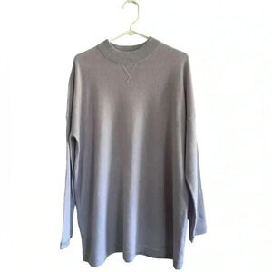 J. Jill Cashmere Light Pastel Lavender Mock Neck Sweater
